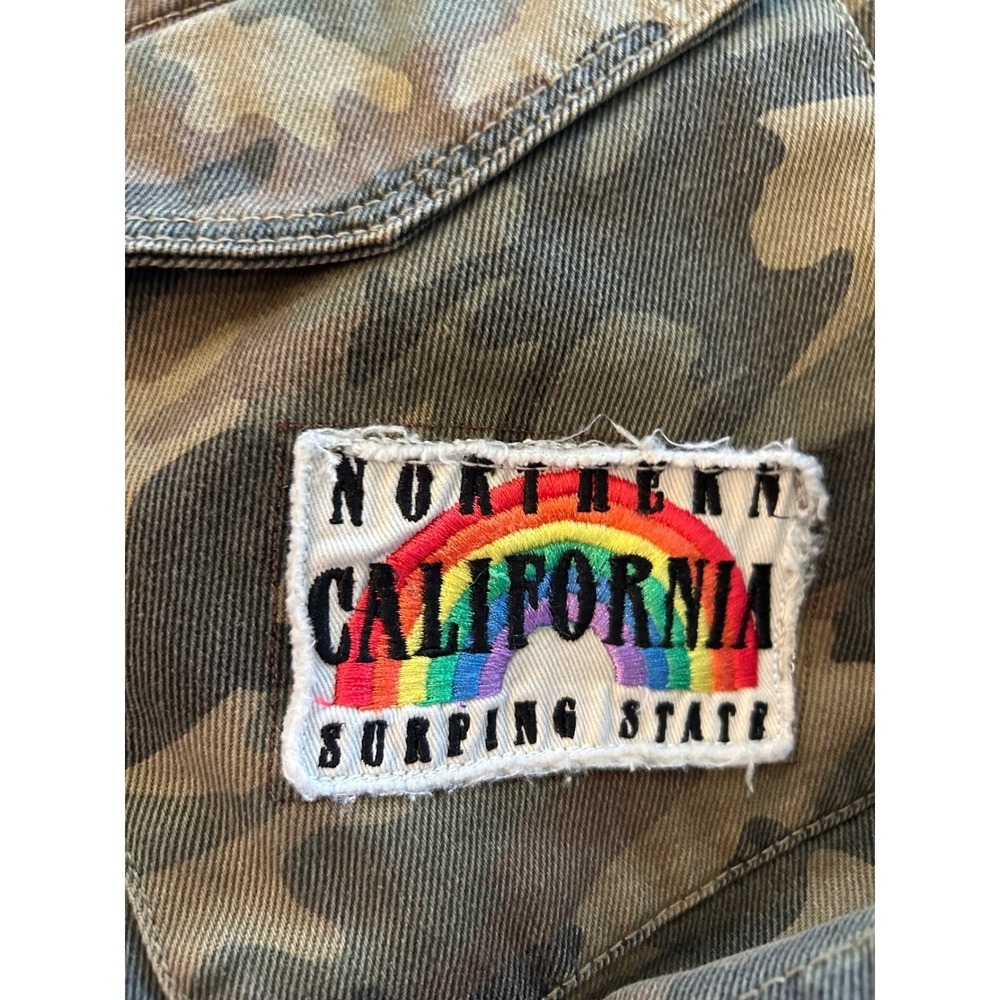 Camo Utility Jacket Patches customized California Sun Surfing STR Medium - Picture 5 of 13